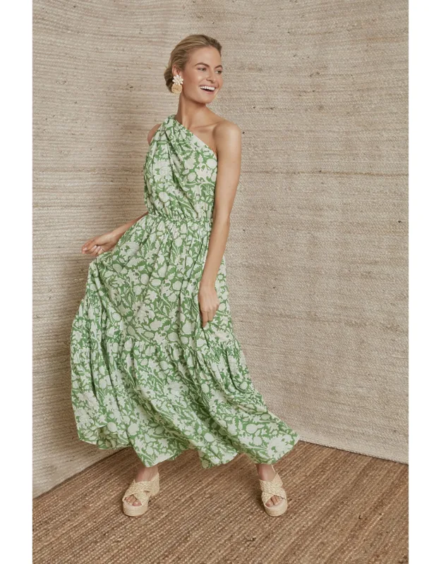 Exclusive Green Botanica Long Dress