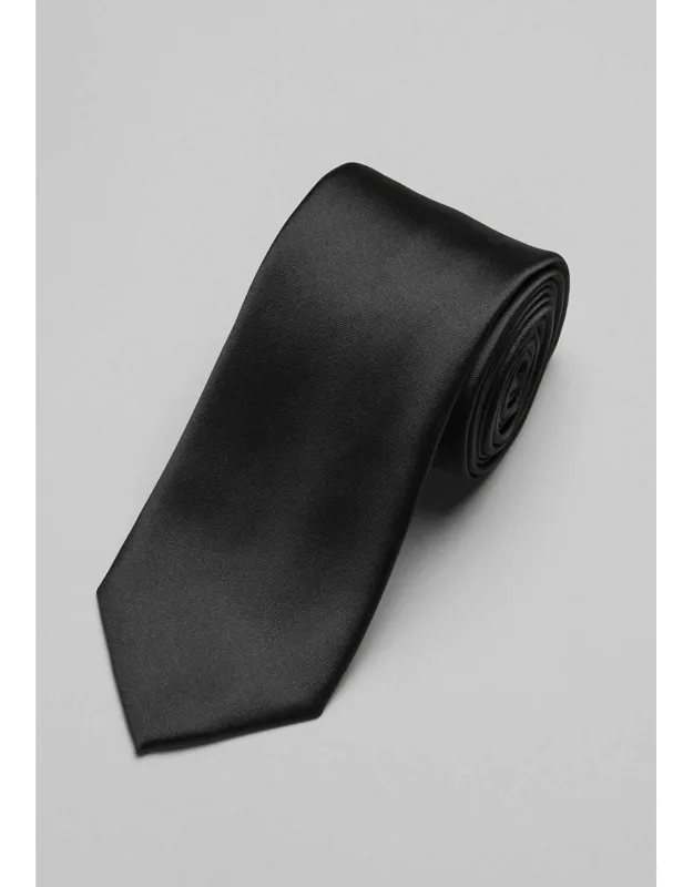 Solid Tie Made From Fine Silk, 2-7/8 Inches Wide