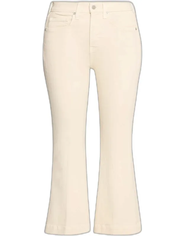 Carson High-rise Ankle Flare Jeans With High Rise And Five-pocket Style