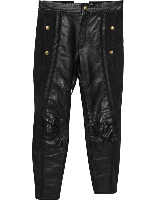 Cropped Biker Pants