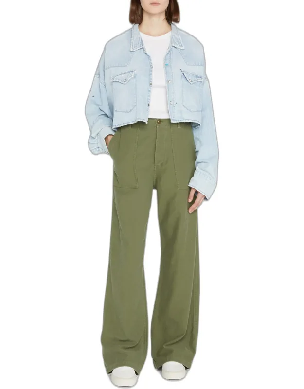 Wide-leg Utility Pants