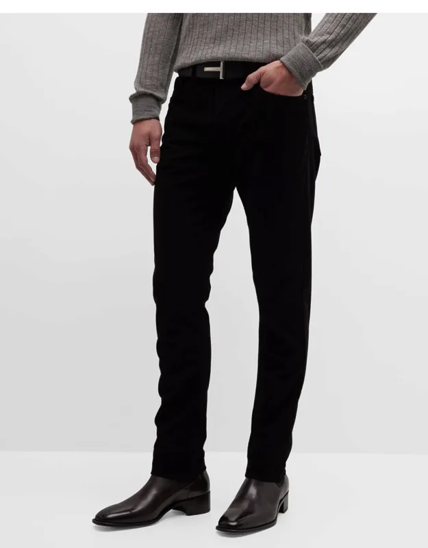 Moleskin Slim-fit Jean Regular Rise, Button-zip Front