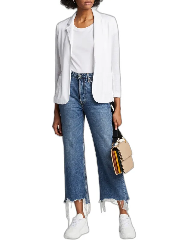 Linen One-button Blazer