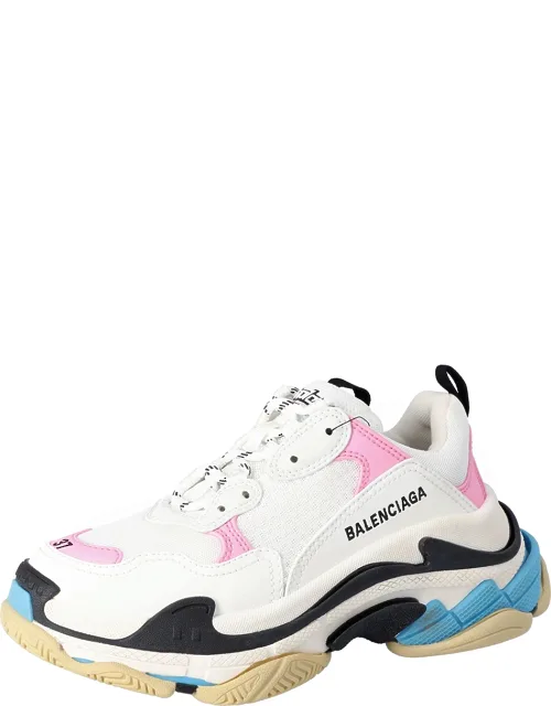 Multicolor Leather And Mesh Triple S Sneakers