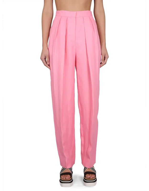 Stella Mccartney Carrot Fit Pants High Waist Straight Leg
