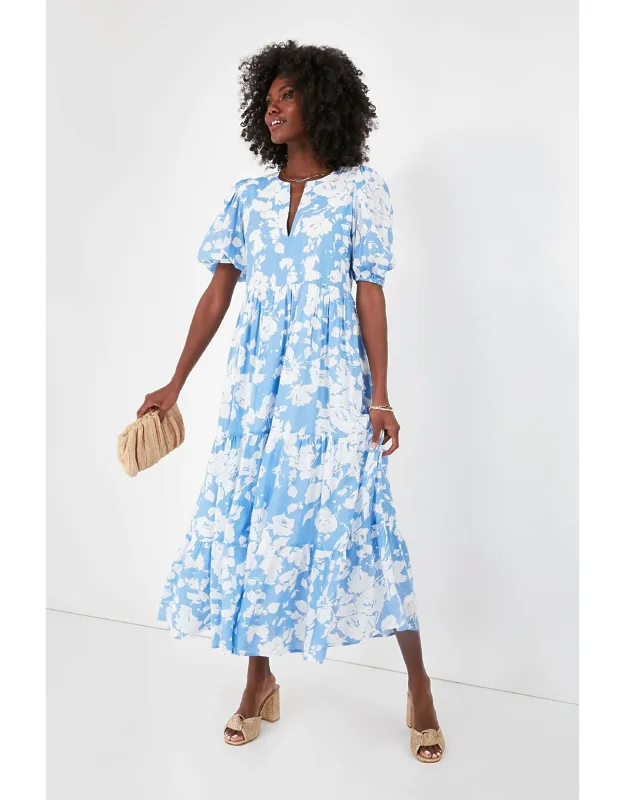 Cisco Maxi Dress With Puff Sleeves And Pockets