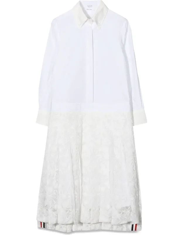Pleated Bottom Shirtdress