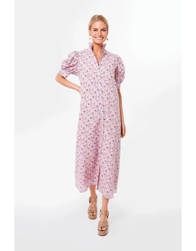 Ruffle Collar Maxi Dress