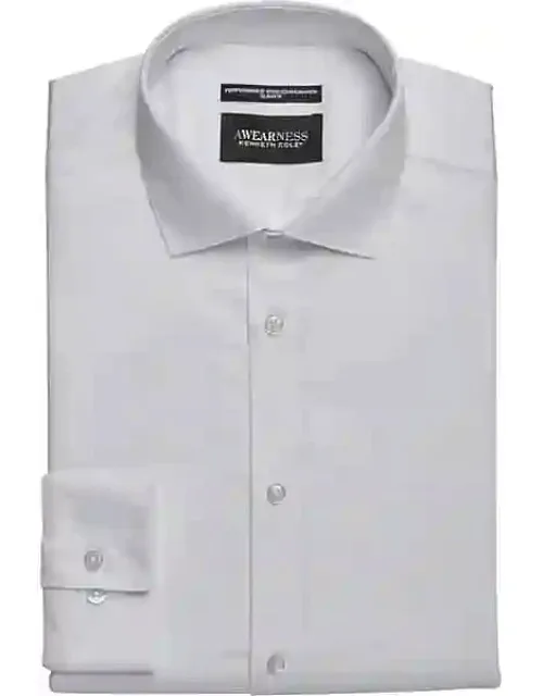Awearness Kenneth Cole Big & Tall Slim Fit Performance Dress Shirt With Comfortable Cotton Blend And Stretch