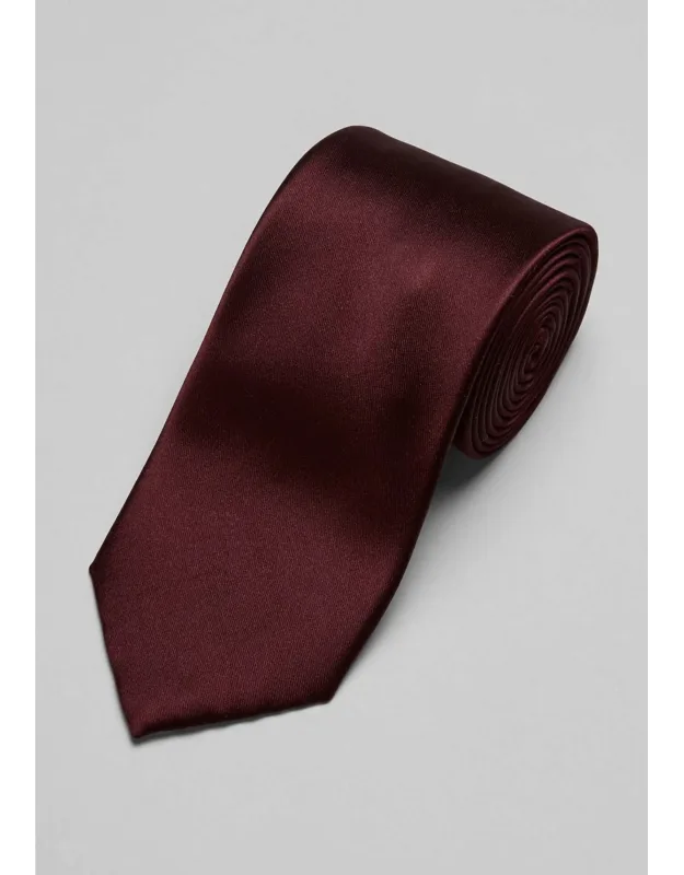 Reserve Collection Satin Weave Solid Tie - Long