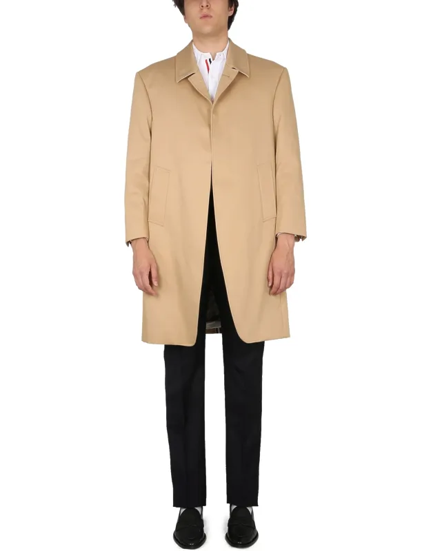 _thom Browne Coat Classic Collar, Buttonless_