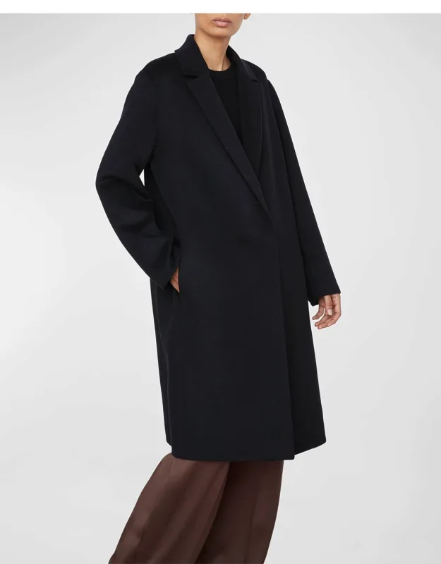 Classic Straight Wool-blend Coat