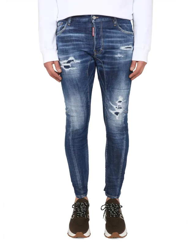 Sailor Fit Jeans With Zipper And Button Closure