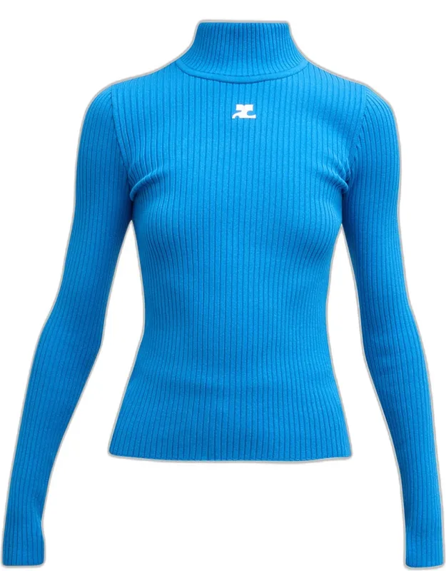 Ribbed Turtleneck Sweater