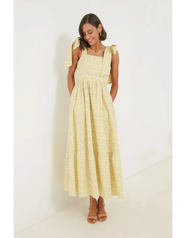 Clemmie Maxi Dress With Square Neckline And Adjustable Straps
