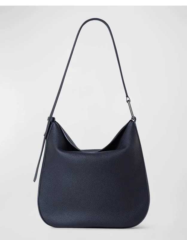Anna Hobo Bag In Structured Napa Leather