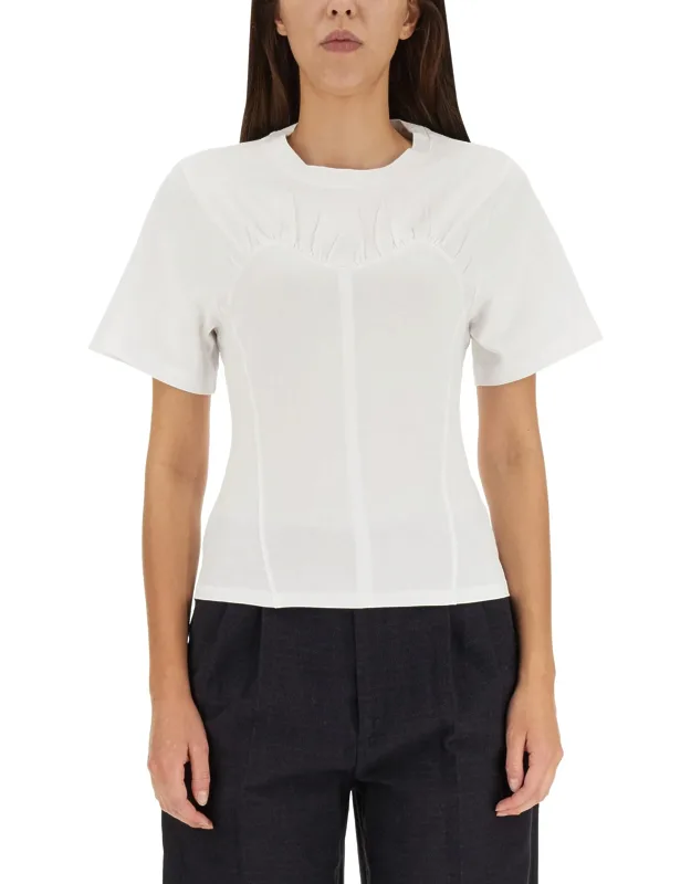 T-shirt Zazie Trompe L'oeil Bustier Effect 100% Cotton