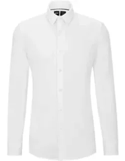 Slim-fit Performance-stretch Cotton-blend Jersey Shirt