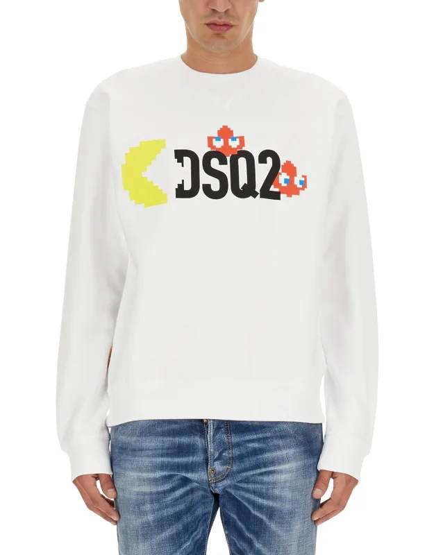 Pac-man Sweatshirt Cool Fit 100% Cotton