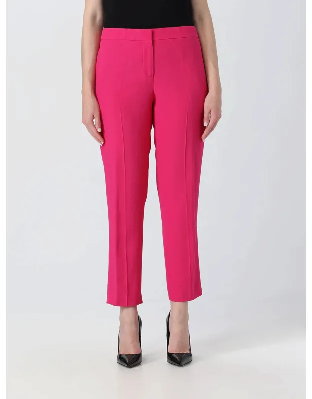 Pants In Viscose And Cotton Crepe