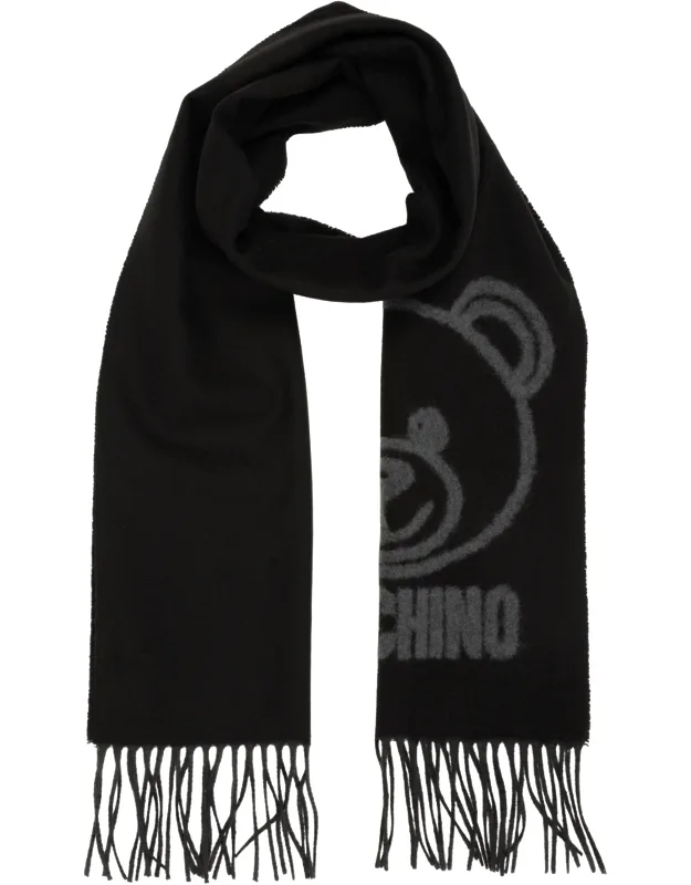 Teddy Bear Wool Scarf