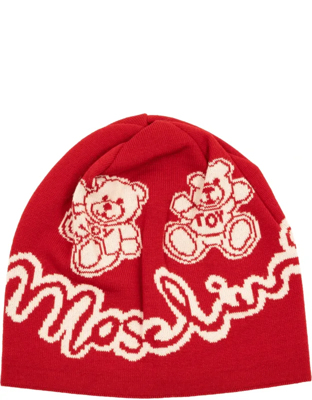 Teddy Bear Beanie - Made In Italy, Abstract