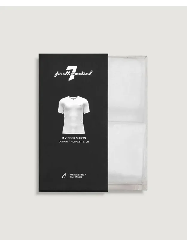 V-neck Tee 2 Pack With 4-way Stretch And Ease Of Movement