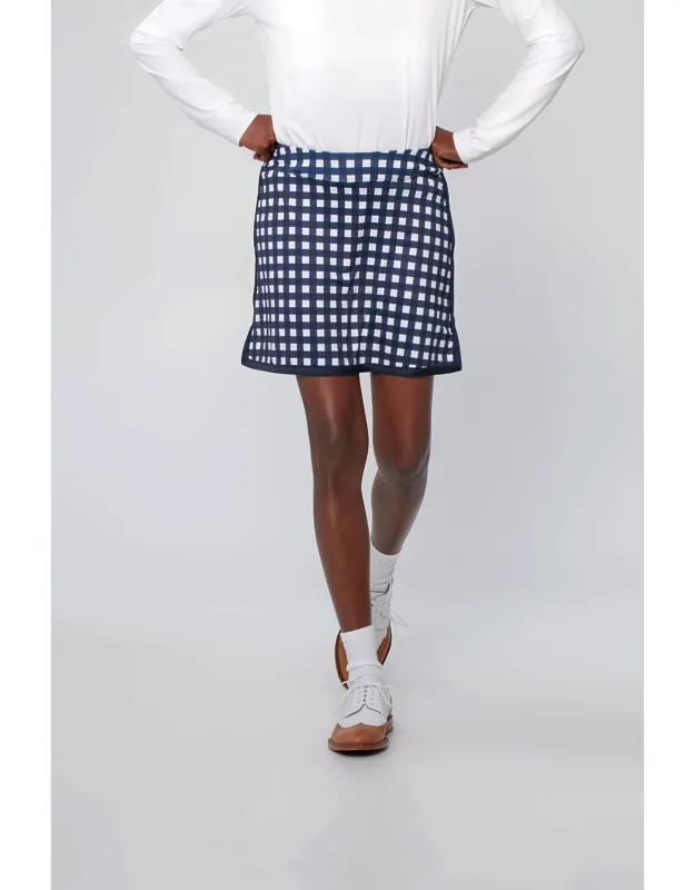 Trellis Gingham Golf Skirt