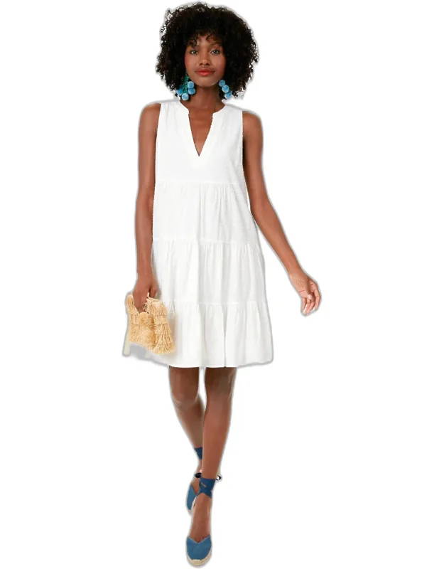 Swiss Dot Sleeveless Dress