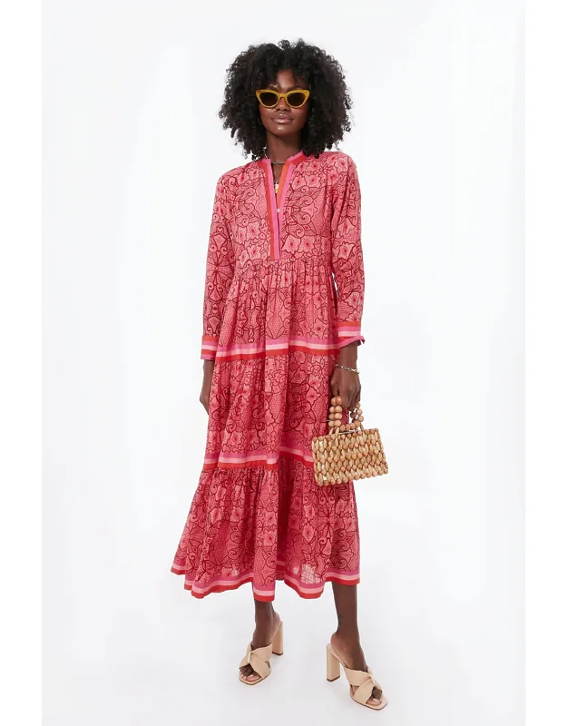 Exclusive Pink Floral Diwali Dress