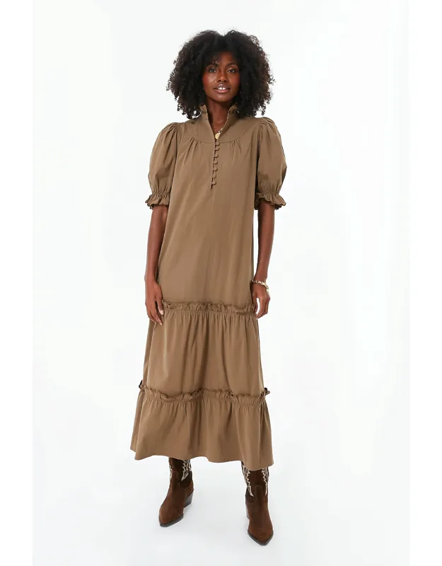 Chestnut Brown Maxi Dress