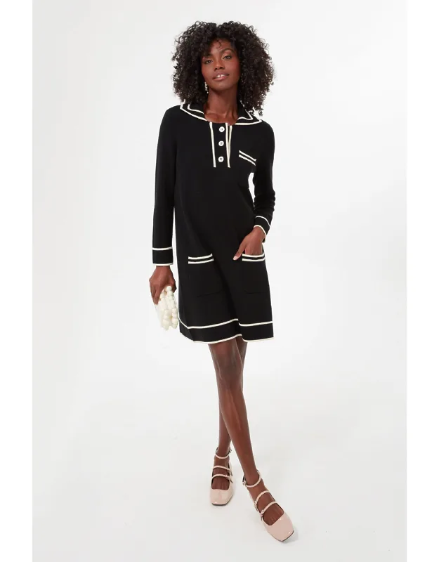 Eleonora Dress With Spread Collar And Pockets
