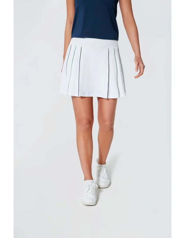 Piped 15 Inch Tennis Skirt