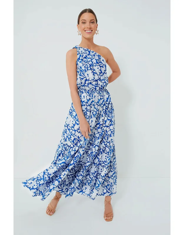 Exclusive Blue Botanica Long Dress