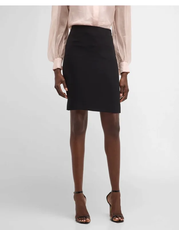 Pencil Skirt High Rise Silk