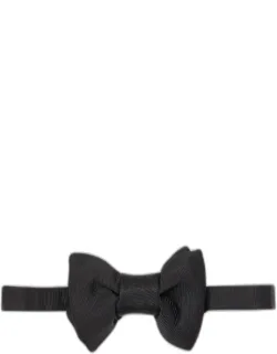 Pre-tied Silk Grosgrain Bow Tie