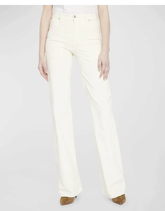 Crosbie Wide-leg Patch Pocket Corduroy Pants