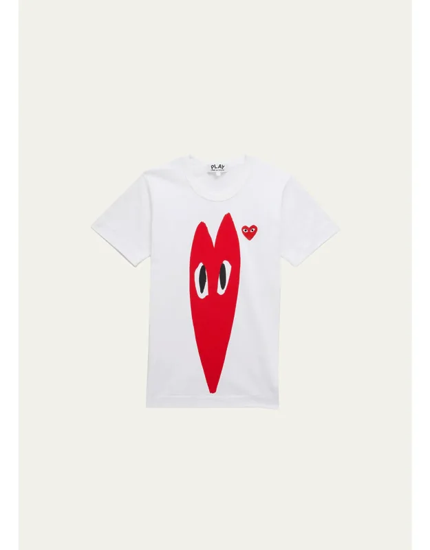 Heart Logo Short-sleeve T-shirt With Crew Neckline And Relaxed Fit