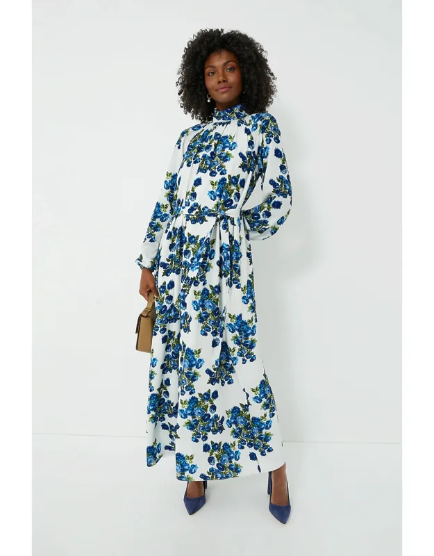Flower Bouquet Elanda Crepe Georgette Dress