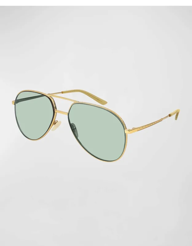 Metal Aviator Sunglasses