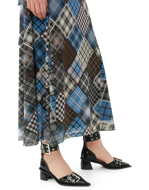 Chunky Buckle Open Cut Pumps