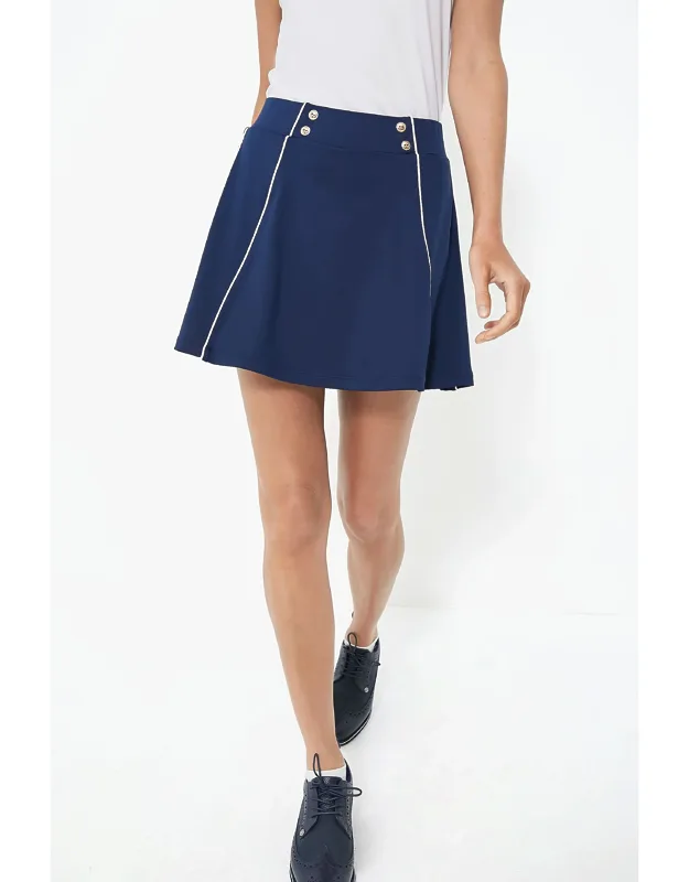 "15 Inch Renee Golf Skirt With Wildflower Compression Shorts And Ball Pocket"