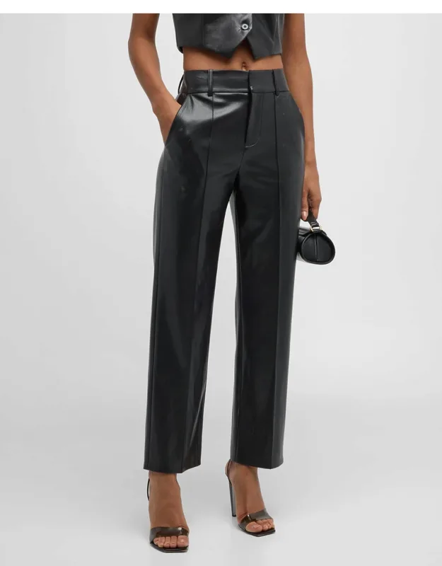 Ming Vegan Leather Ankle Pants