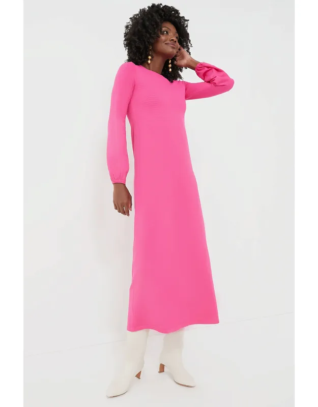 Hot Pink Double Knit Dress