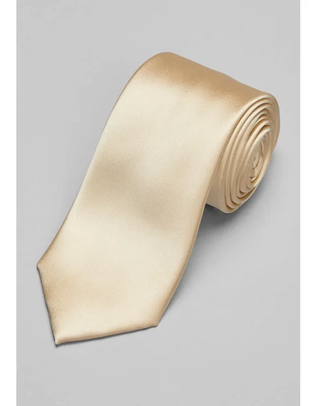Satin Weave Solid Tie