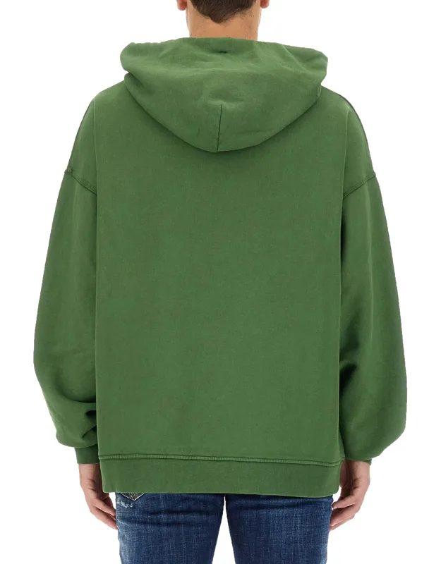 Sweatshirt With Logo, Oversize Fit