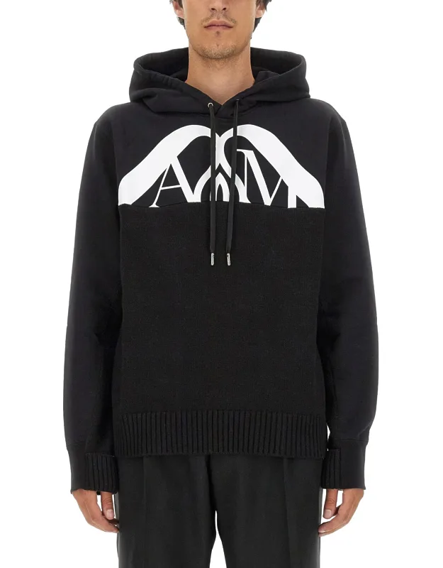 Sweatshirt With Logo, Oversize Fit