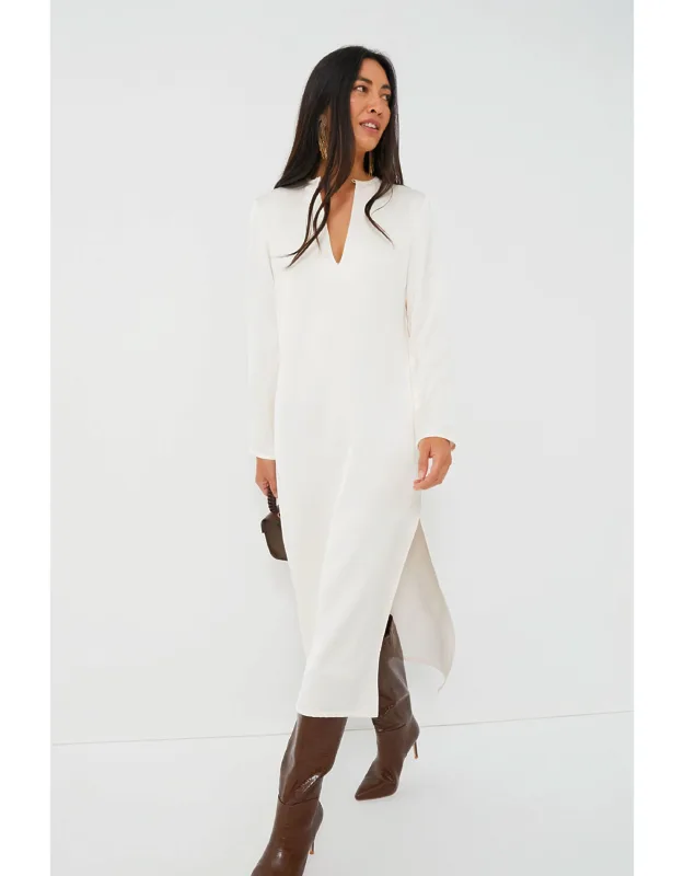 Ivory Isabel Long Sleeve Dress