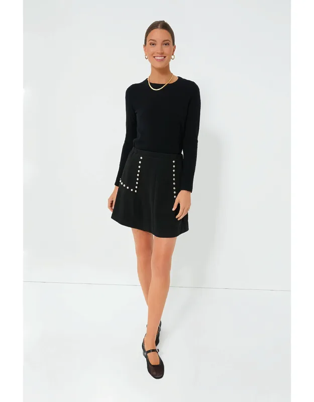 Studded Mini Skirt