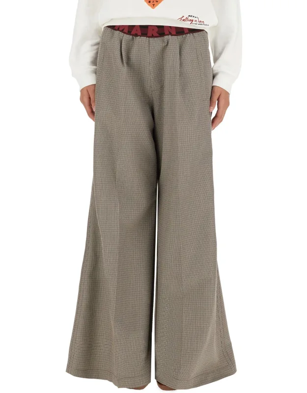 Plaid Pants Regular Fit
